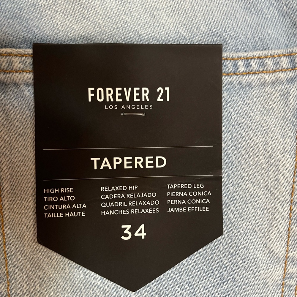 Forever 21 Light Blue High Rise Jeans